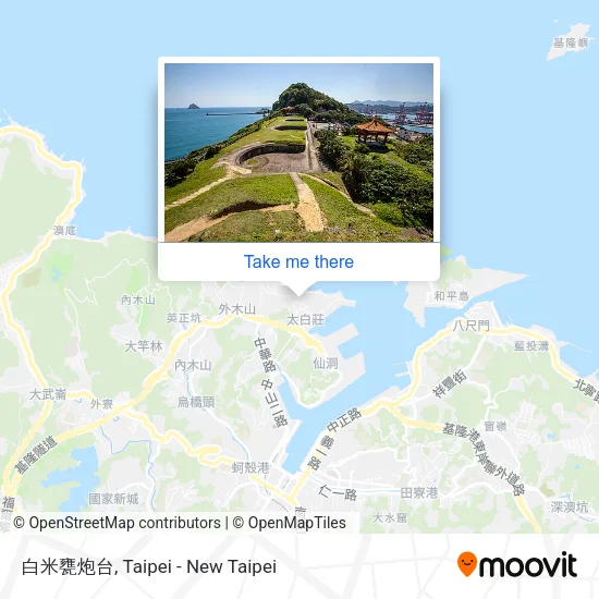 白米甕炮台地圖