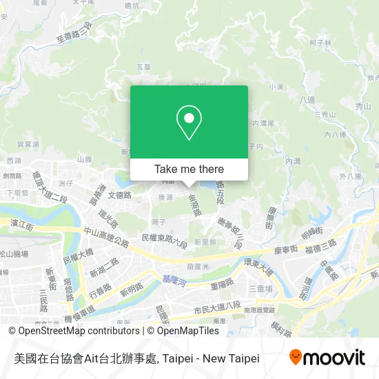 美國在台協會Ait台北辦事處地圖