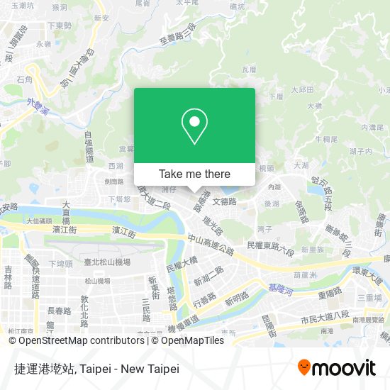 捷運港墘站 map