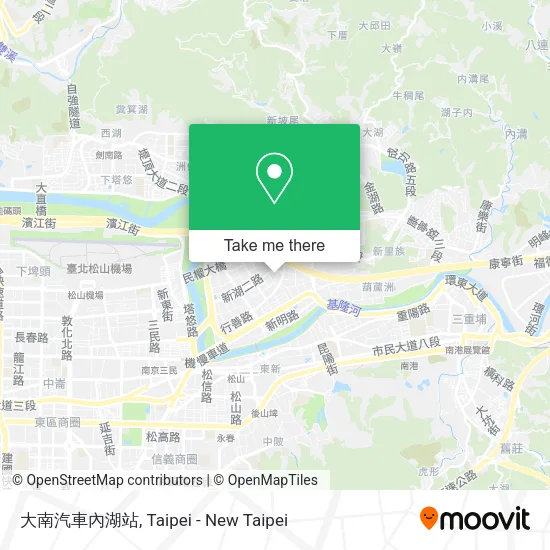大南汽車內湖站地圖
