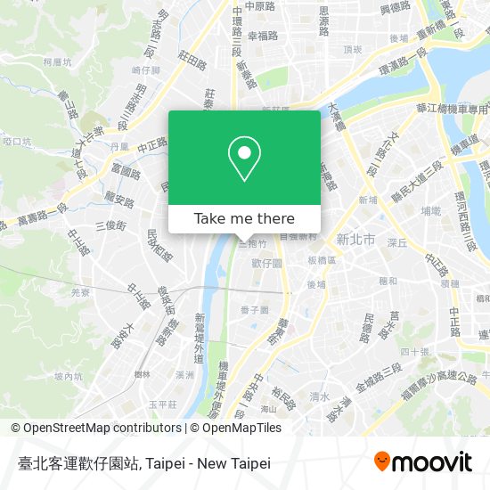 臺北客運歡仔園站地圖
