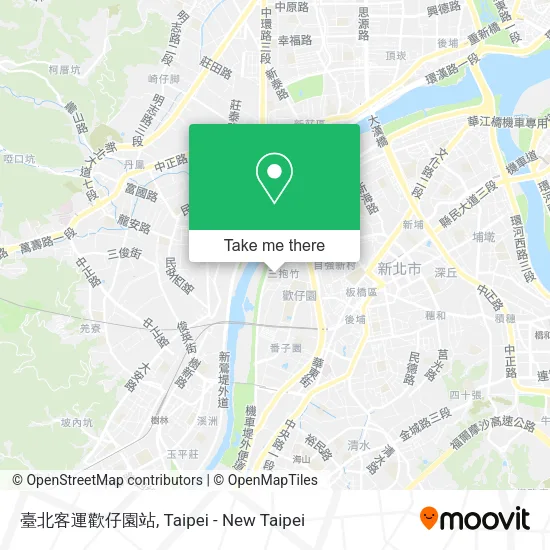 臺北客運歡仔園站地圖