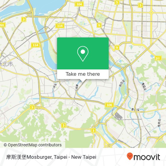 摩斯漢堡Mosburger map