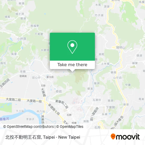 北投不動明王石窟 map