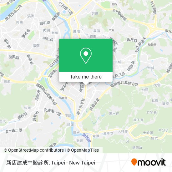 新店建成中醫診所 map
