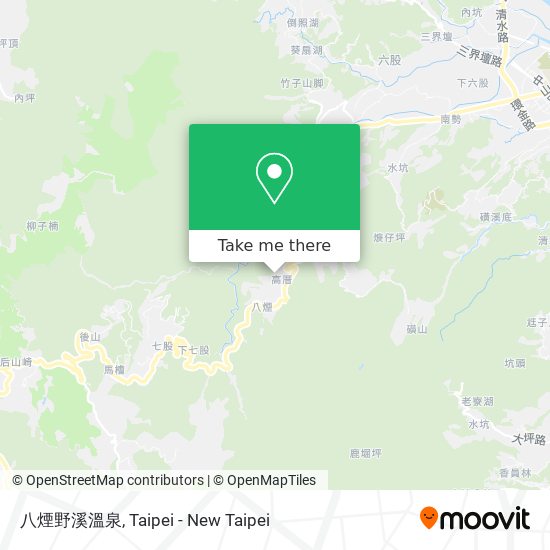 八煙野溪溫泉 map