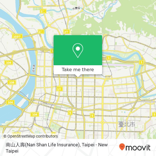 南山人壽(Nan Shan Life Insurance) map