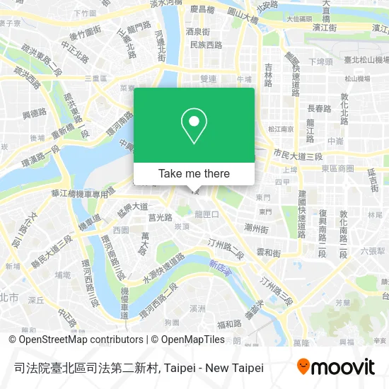 司法院臺北區司法第二新村地圖