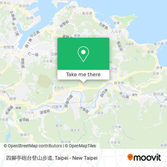 四腳亭砲台登山步道 map