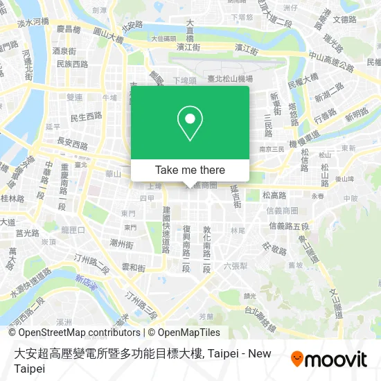 大安超高壓變電所暨多功能目標大樓地圖
