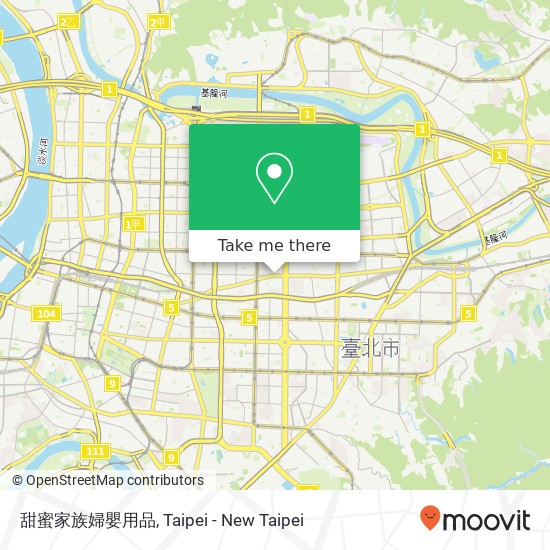 甜蜜家族婦嬰用品 map