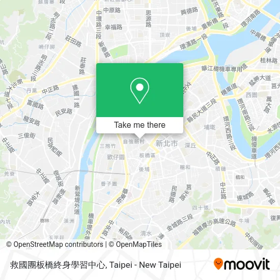 救國團板橋終身學習中心地圖