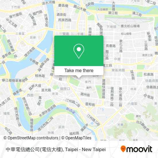 中華電信總公司(電信大樓)地圖