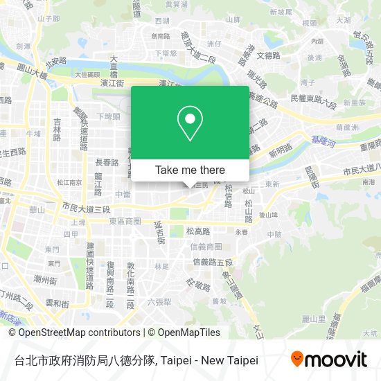 台北市政府消防局八德分隊地圖