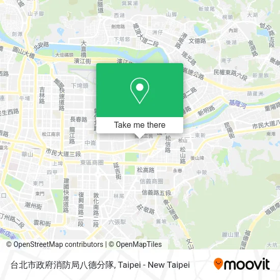 台北市政府消防局八德分隊地圖