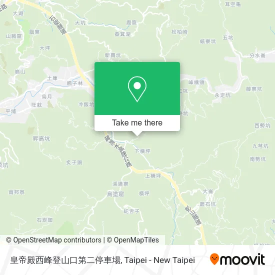皇帝殿西峰登山口第二停車場 map