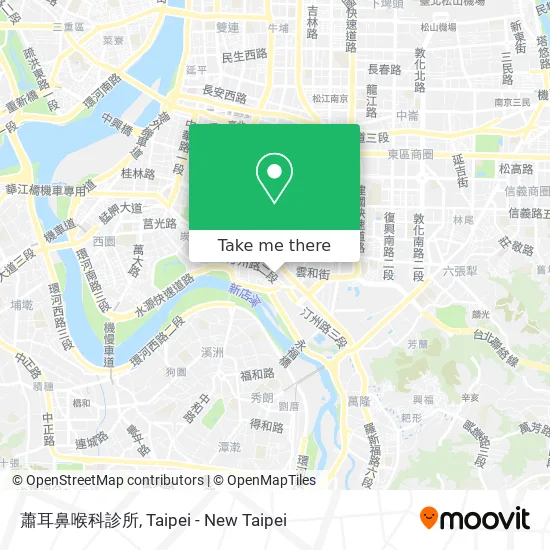 蕭耳鼻喉科診所 map