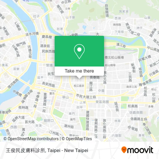 王俊民皮膚科診所地圖