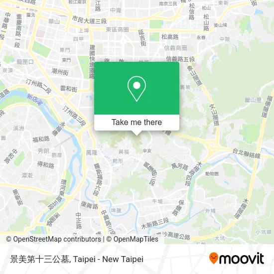 景美第十三公墓 map