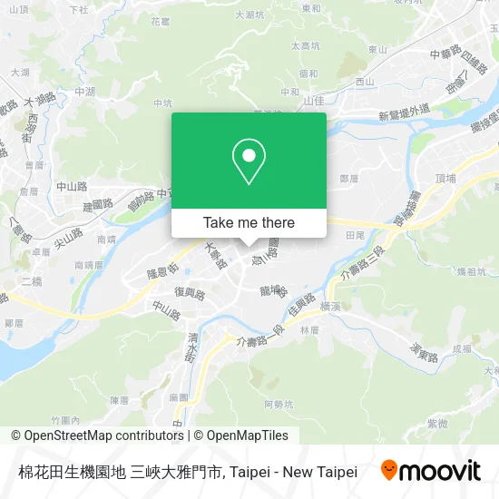 棉花田生機園地 三峽大雅門市 map