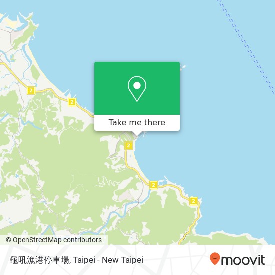 龜吼漁港停車場 map