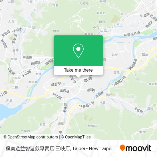 瘋桌遊益智遊戲專賣店 三峽店 map