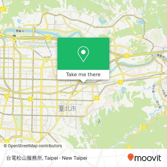 台電松山服務所 map