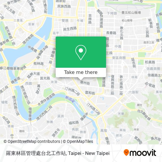 羅東林區管理處台北工作站地圖