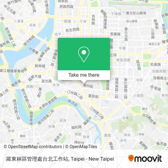 羅東林區管理處台北工作站地圖