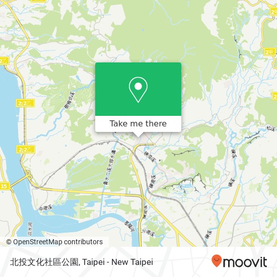 北投文化社區公園 map