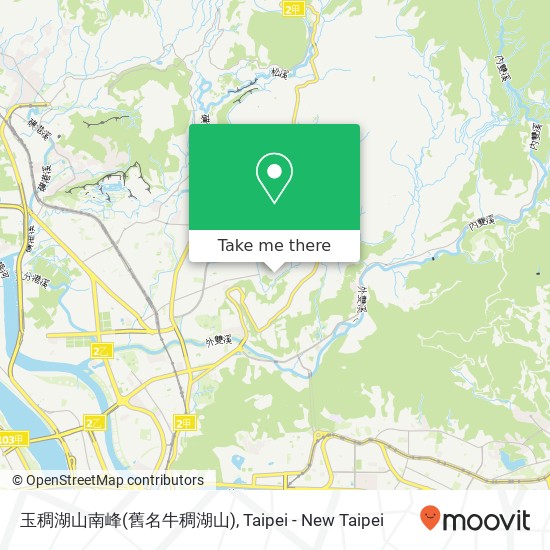 玉稠湖山南峰(舊名牛稠湖山) map