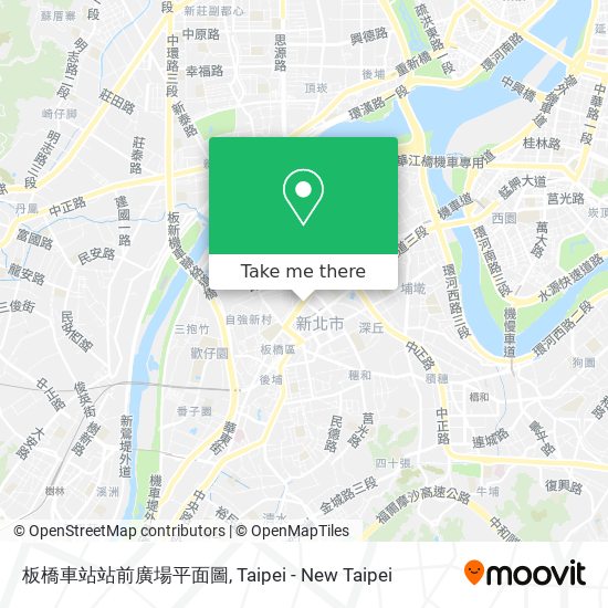 板橋車站站前廣場平面圖 map