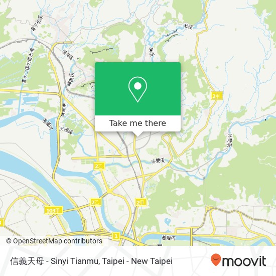 信義天母 - Sinyi Tianmu map