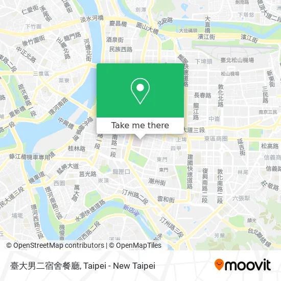 臺大男二宿舍餐廳 map