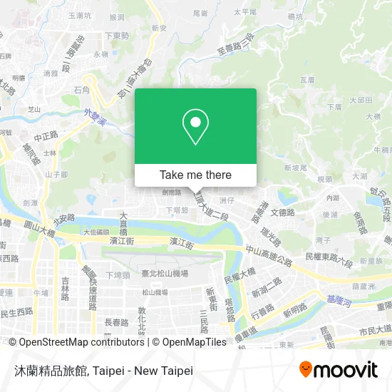 沐蘭精品旅館地圖