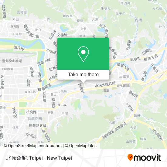 北原會館地圖