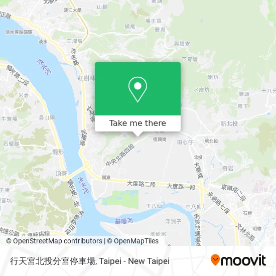 行天宮北投分宮停車場 map