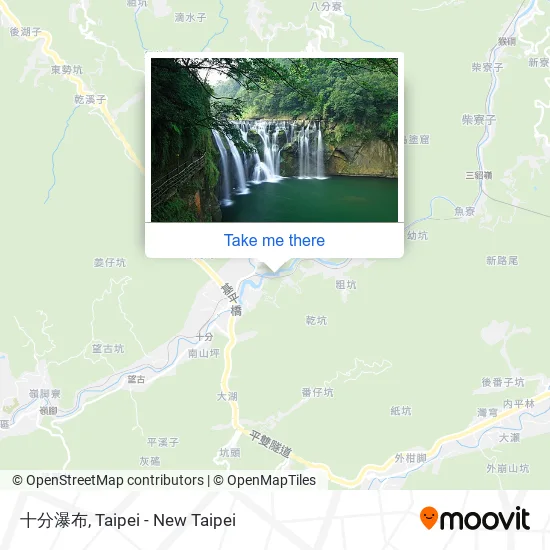 十分瀑布 map