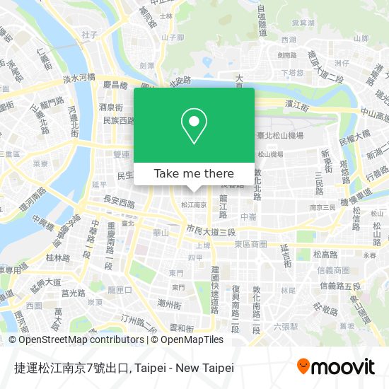捷運松江南京7號出口 map