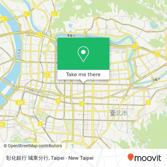 彰化銀行 城東分行 map