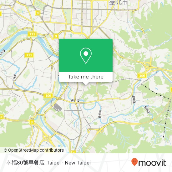 幸福80號早餐店 map