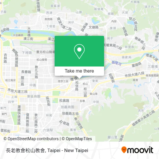 長老教會松山教會地圖