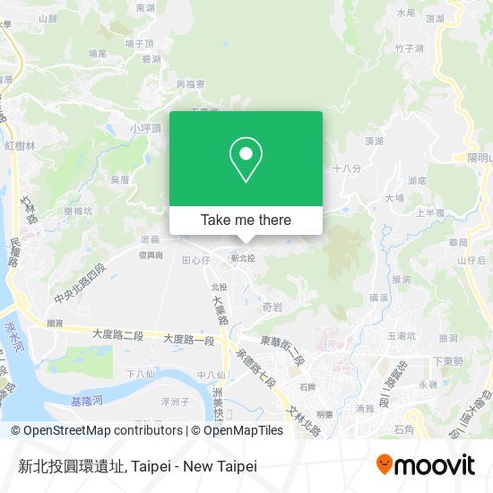 新北投圓環遺址 map