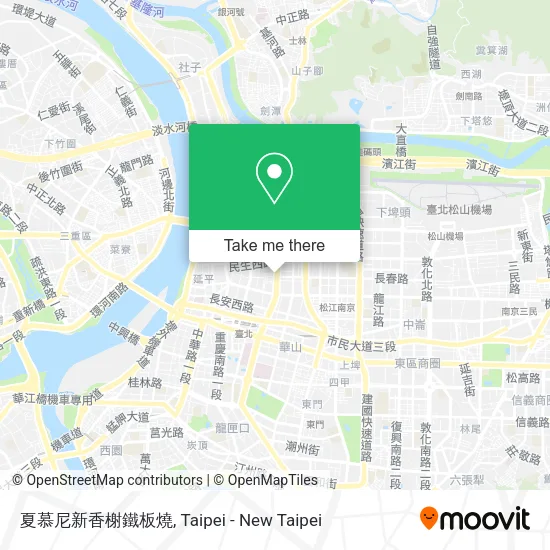 夏慕尼新香榭鐵板燒地圖