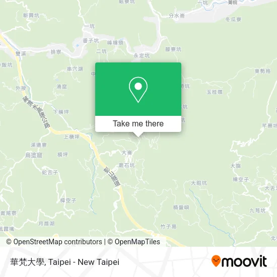 華梵大學地圖