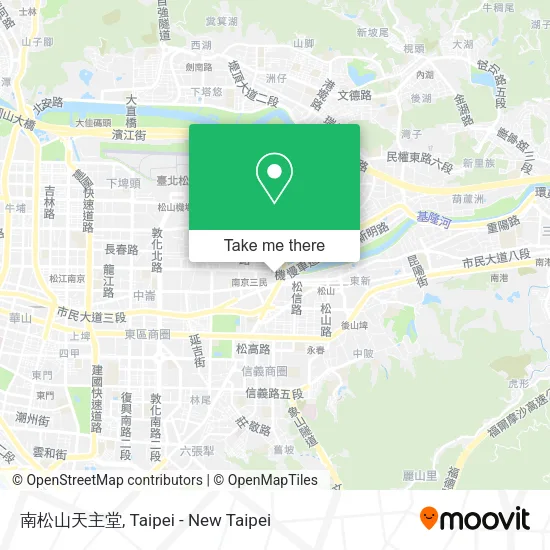南松山天主堂地圖