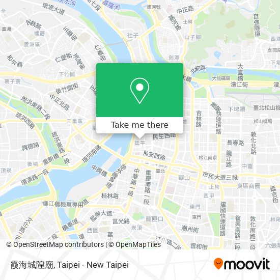 霞海城隍廟 map