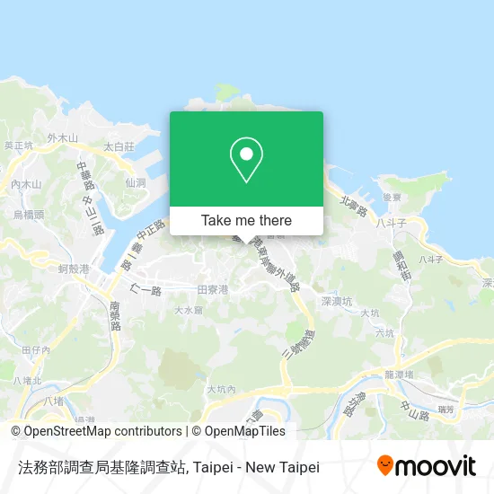 法務部調查局基隆調查站 map