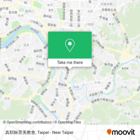 真耶穌景美教會地圖