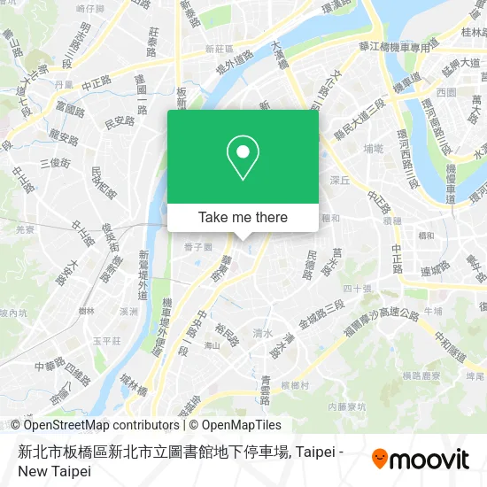 新北市板橋區新北市立圖書館地下停車場 map